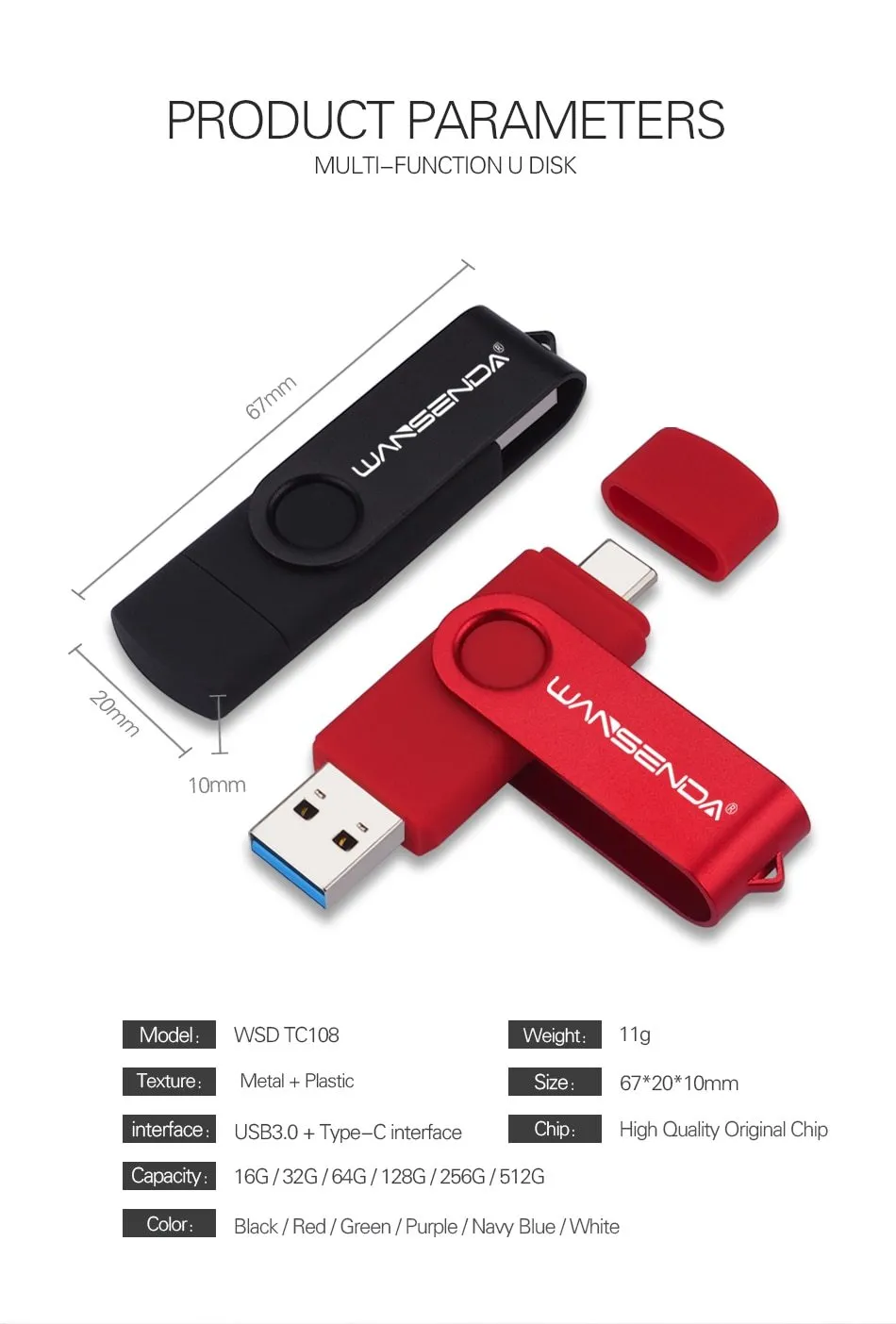2 in 1 High Speed Pendrive
