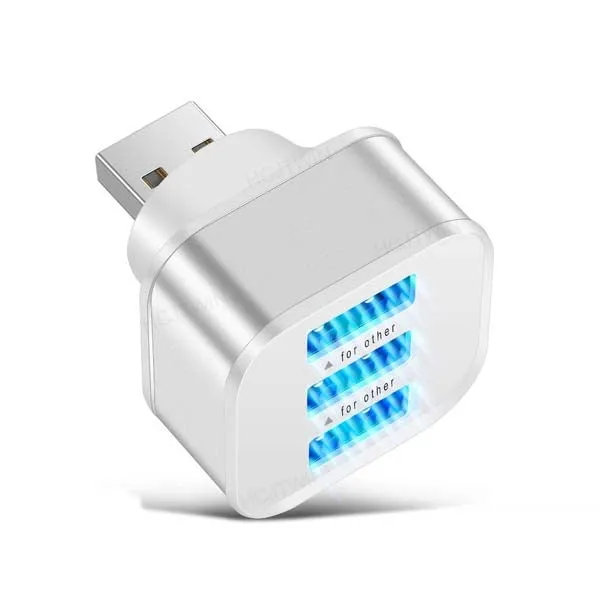 2-Pack: High Speed USB HUB 3 Ports Splitter