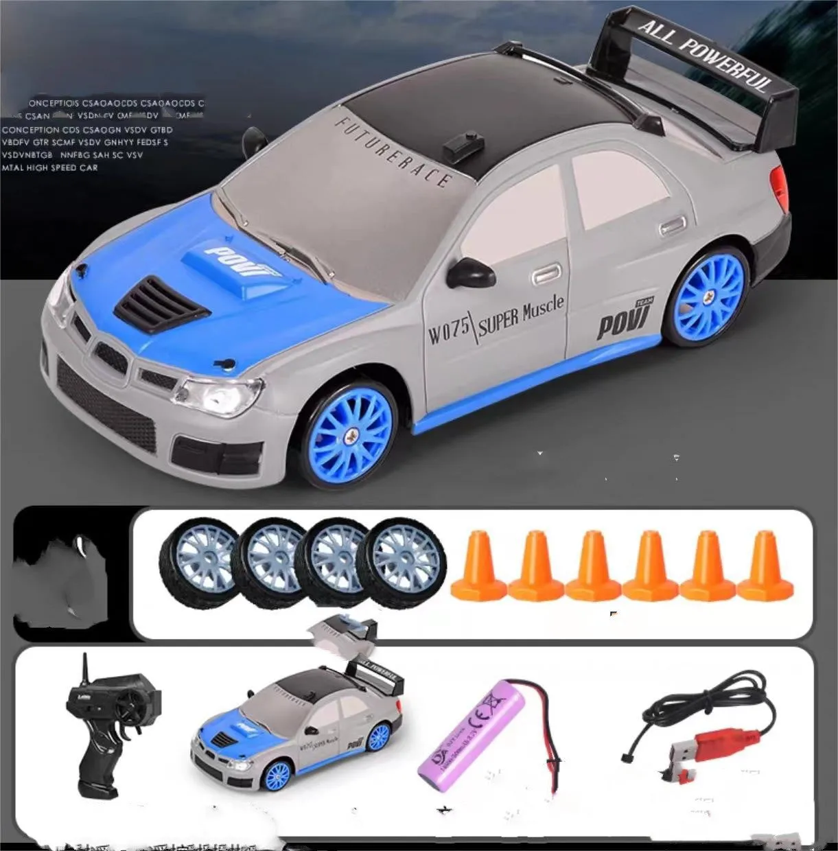 2.4G Drift RC Car Toy | 4WD Remote Control Racing Vehicle for Kids