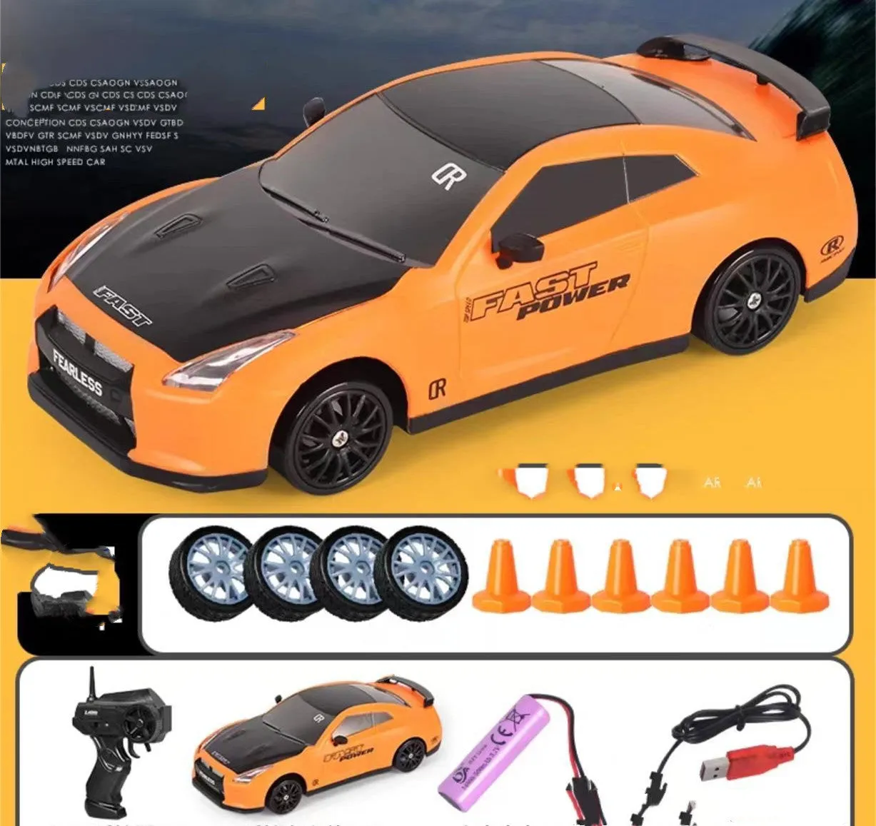 2.4G Drift RC Car Toy | 4WD Remote Control Racing Vehicle for Kids