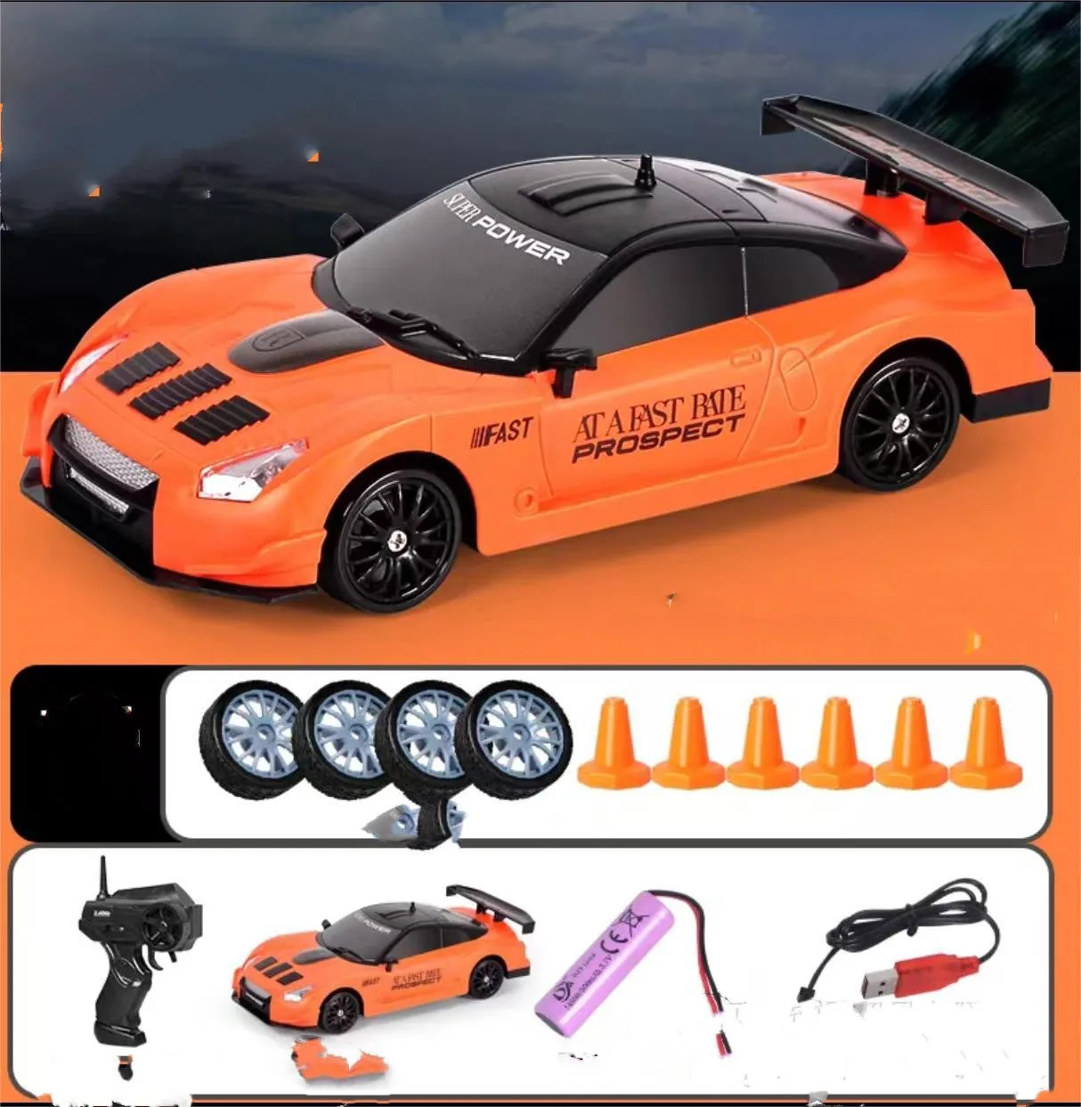 2.4G Drift RC Car Toy | 4WD Remote Control Racing Vehicle for Kids