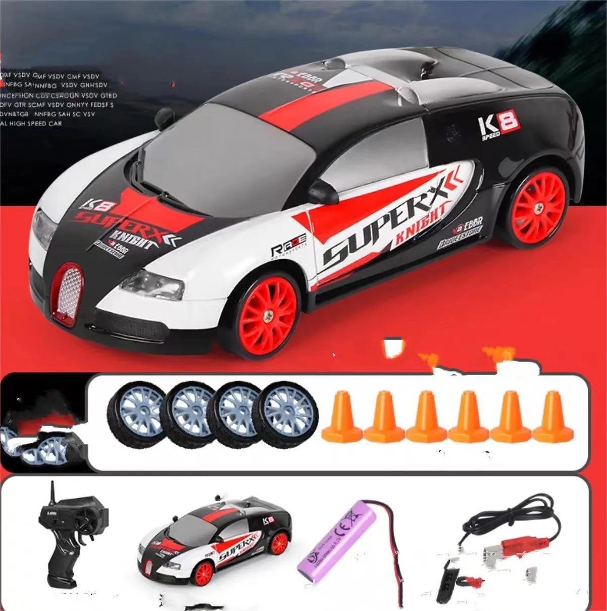 2.4G Drift RC Car Toy | 4WD Remote Control Racing Vehicle for Kids