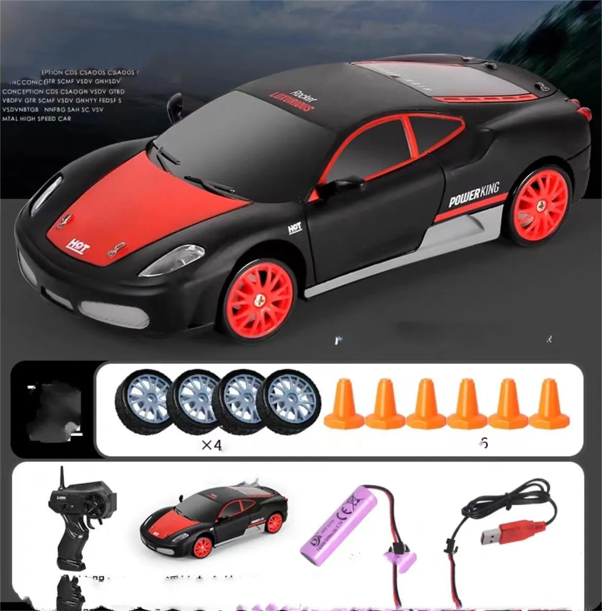 2.4G Drift RC Car Toy | 4WD Remote Control Racing Vehicle for Kids