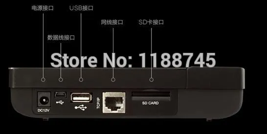 2.4" New TFT Screen A-C081 Fingerprint Sensor Time Attendance USB Black Case