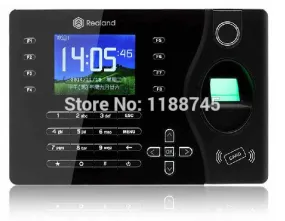 2.4" New TFT Screen A-C081 Fingerprint Sensor Time Attendance USB Black Case