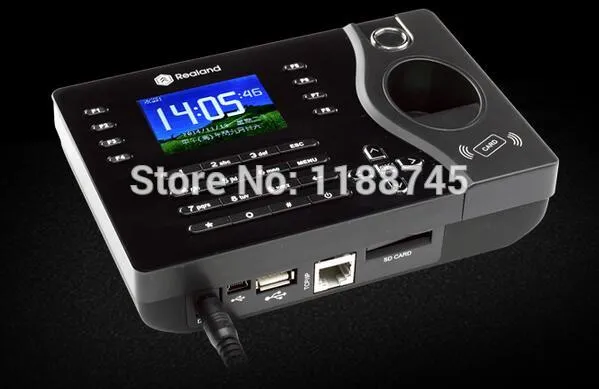 2.4" New TFT Screen A-C081 Fingerprint Sensor Time Attendance USB Black Case