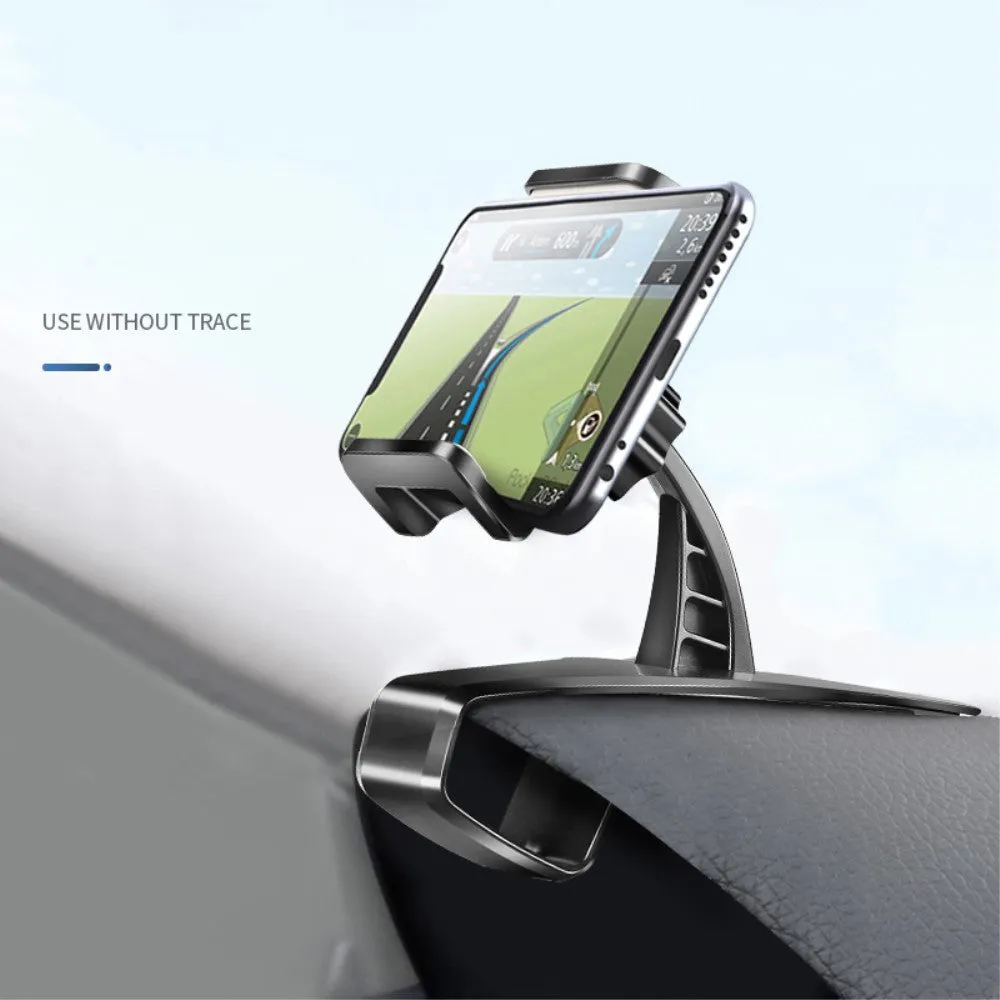 3 in 1 Car GPS Smartphone Holder: Dashboard / Visor Clamp   AC Grid Clip for Nokia 3.1 (2018) - Black