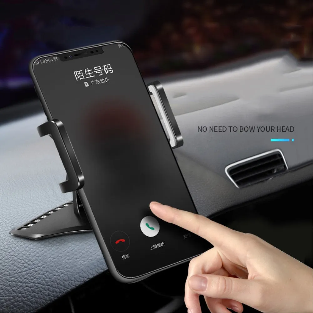 3 in 1 Car GPS Smartphone Holder: Dashboard / Visor Clamp   AC Grid Clip for Nokia 3.1 (2018) - Black
