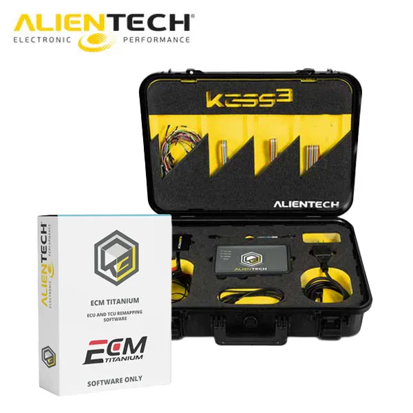 Alientech - KESS3 & ECM Titanium - ECU and TCU Programmer with Remapping Software - Full Drivers Version - 12 Month Subscription