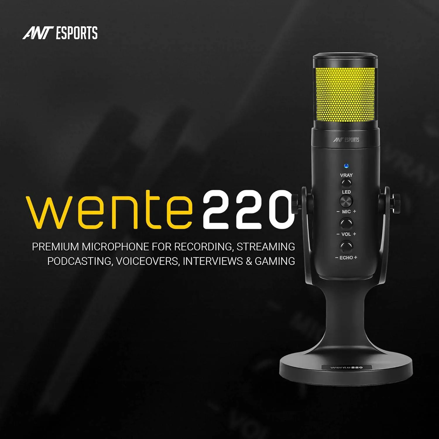 Ant Esports Wente 220 RGB Microphone