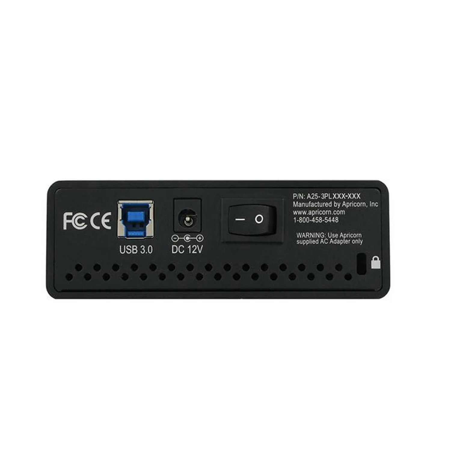 APRICORN Aegis Padlock DT 6TB USB 3.0 3.5" Encrypted Desktop Hard Drive with PIN Access with 256-bit AES Encryption ADT-3PL256-6000 Black