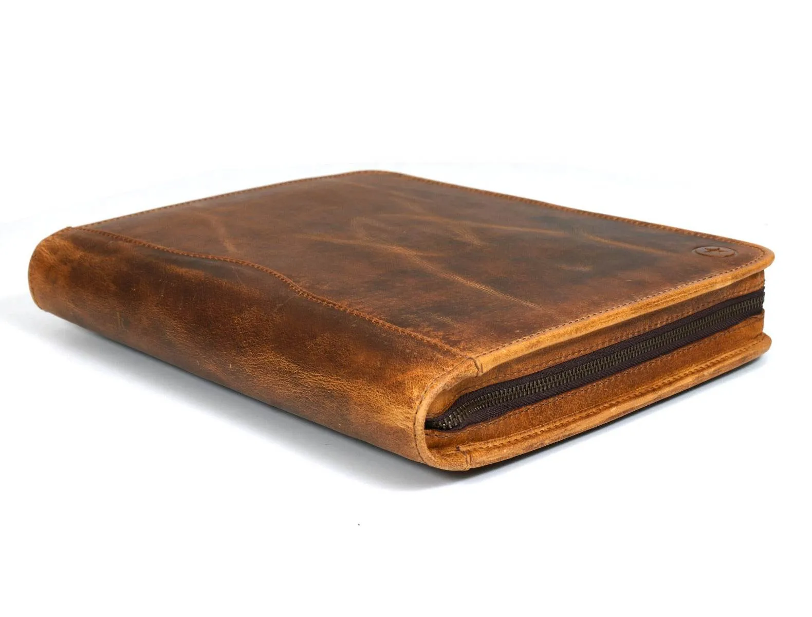 Asturias Leather Organizer - Caramel Brown