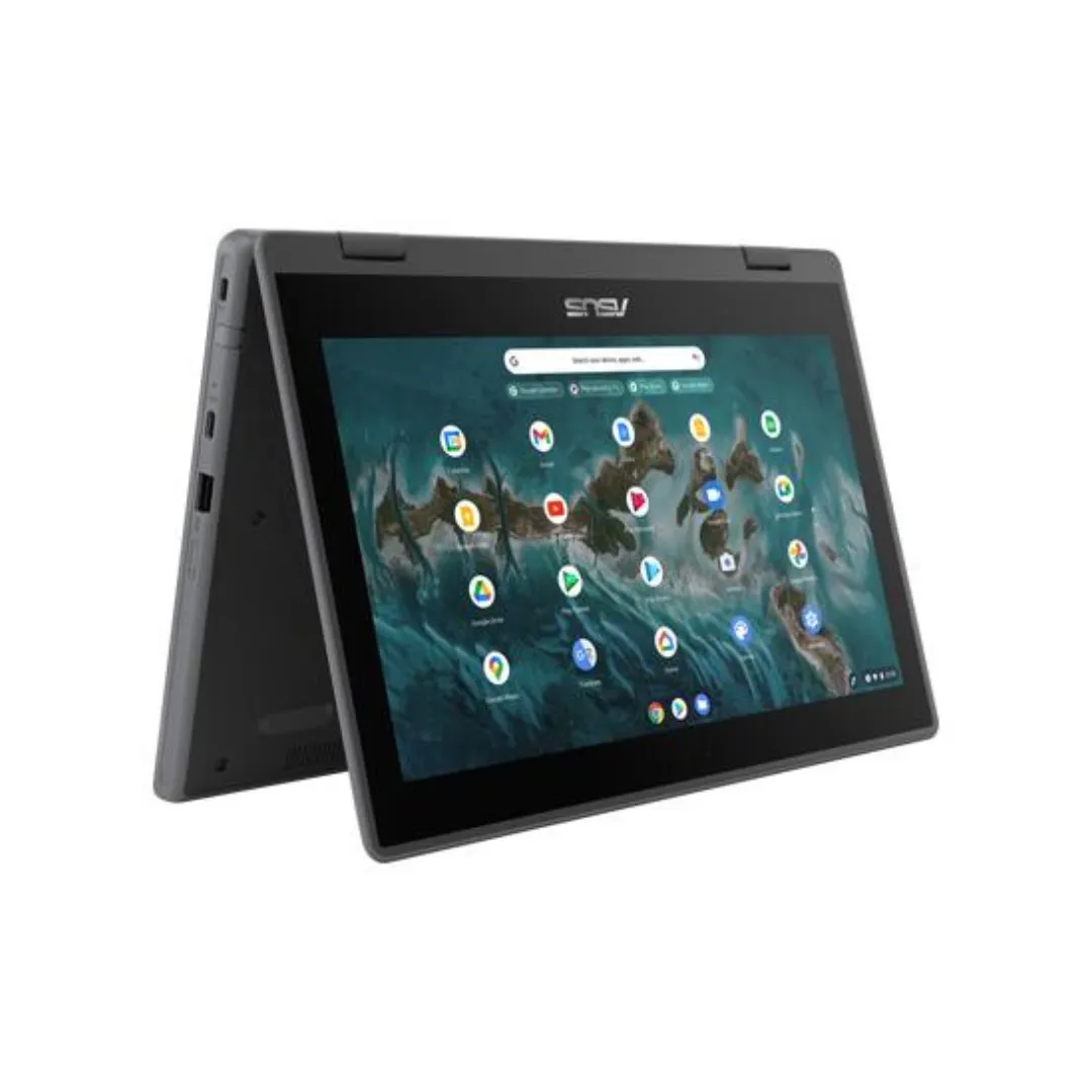 Asus CR1100-FKA Chromebook, 11.6" 2-in-1 Flip, Intel Celeron N4500, 8GB RAM, 64GB eMMC, Chrome OS, Brand New - EE