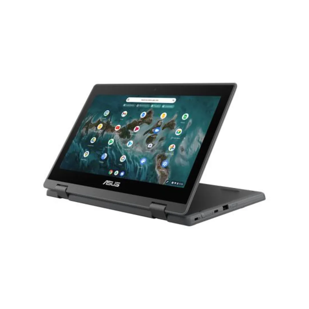 Asus CR1100-FKA Chromebook, 11.6" 2-in-1 Flip, Intel Celeron N4500, 8GB RAM, 64GB eMMC, Chrome OS, Brand New - EE