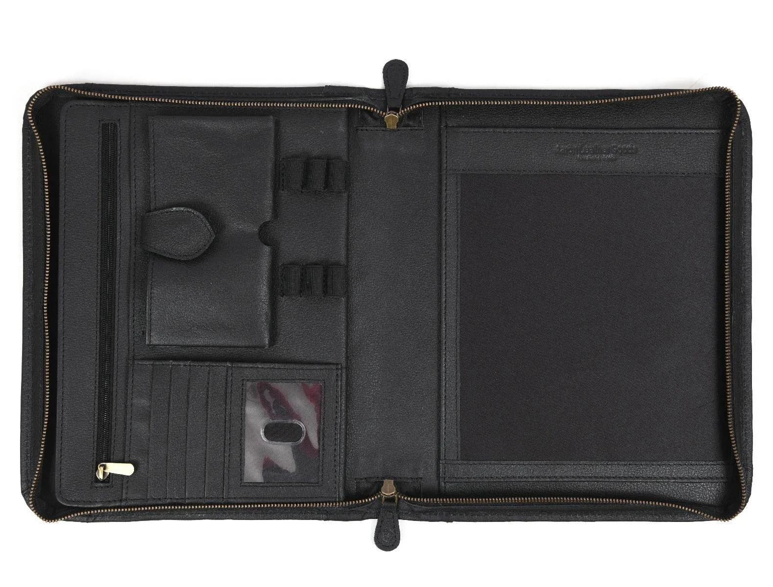 Austin Leather Organizer - Raven Black