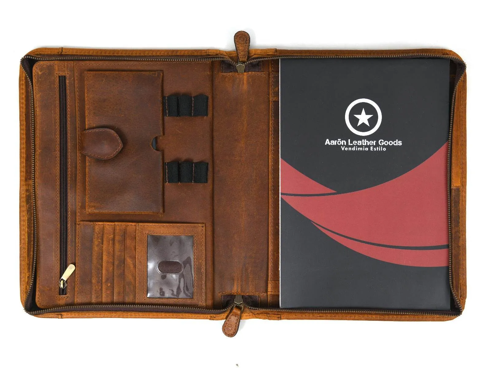 Austin Leather Organizer - Tawny Brown