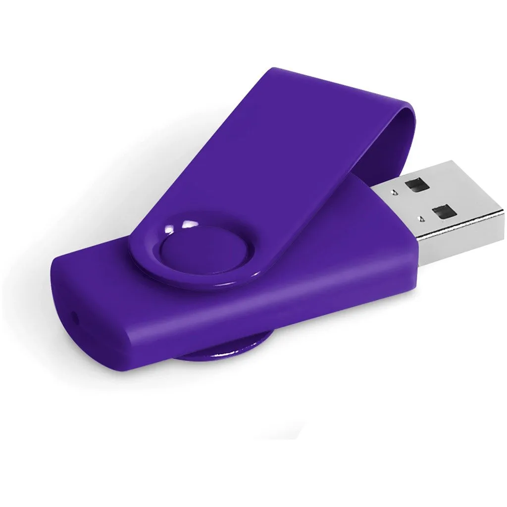 Axis Gyro Flash Drive - 8GB - Purple