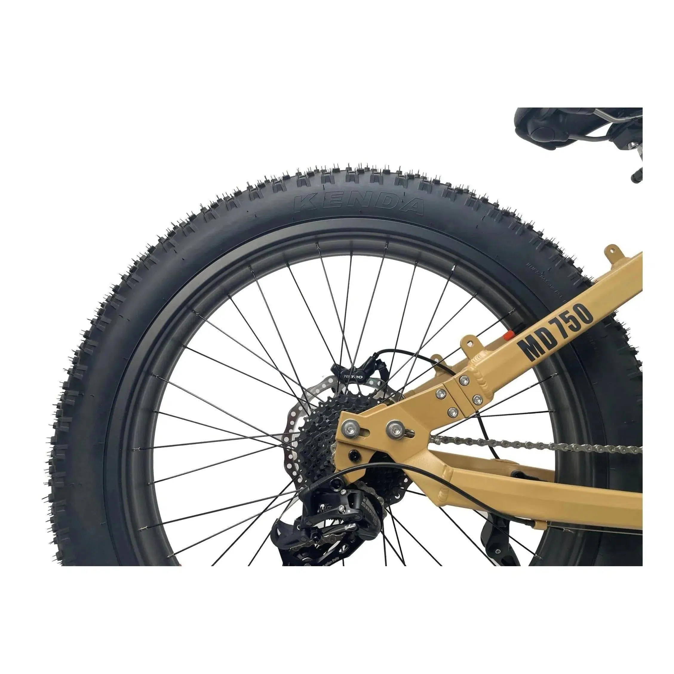 BIKONIT|WARTHOG MD750 Fat Tire All-Terrain Mid-Drive Hunting & Fishing Electric Bike