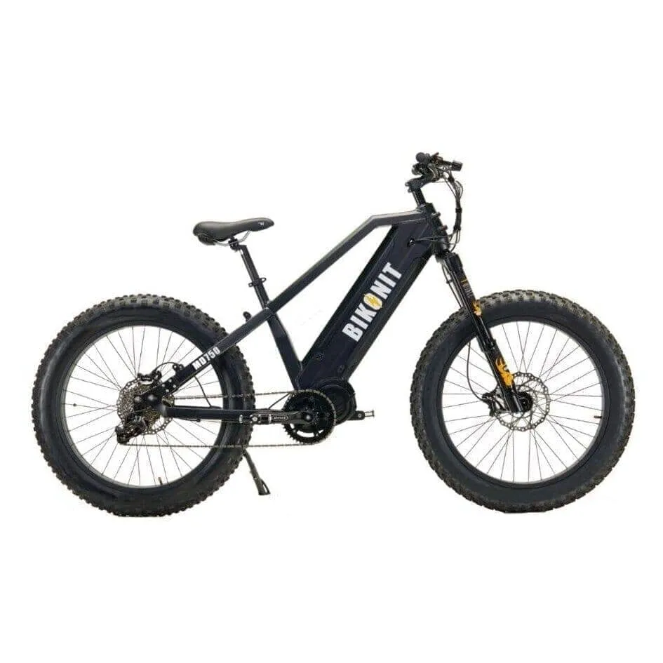 BIKONIT|WARTHOG MD750 Fat Tire All-Terrain Mid-Drive Hunting & Fishing Electric Bike