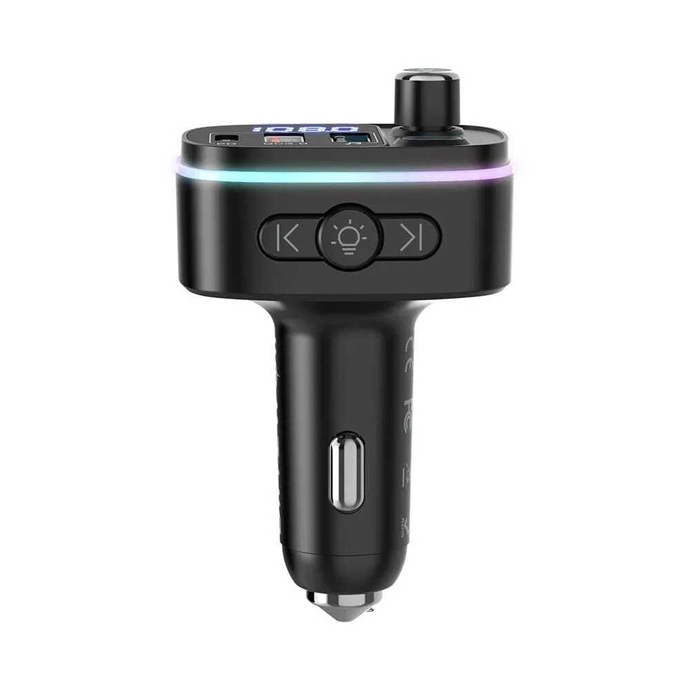 Bluetooth V5.0 FM Transmitter USB Car Charger