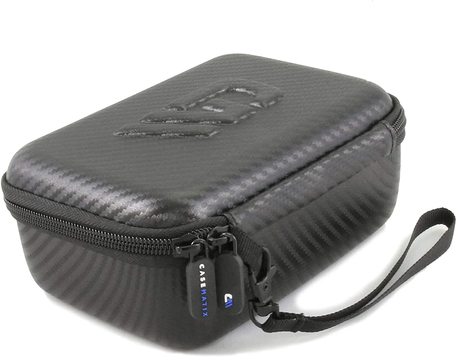 CASEMATIX Travel Case with Wrist Strap for Blinger Deluxe Set, Blinger Refill Gems and More Hair Jewels and Nail Glam Childrens Accessories, Case Only