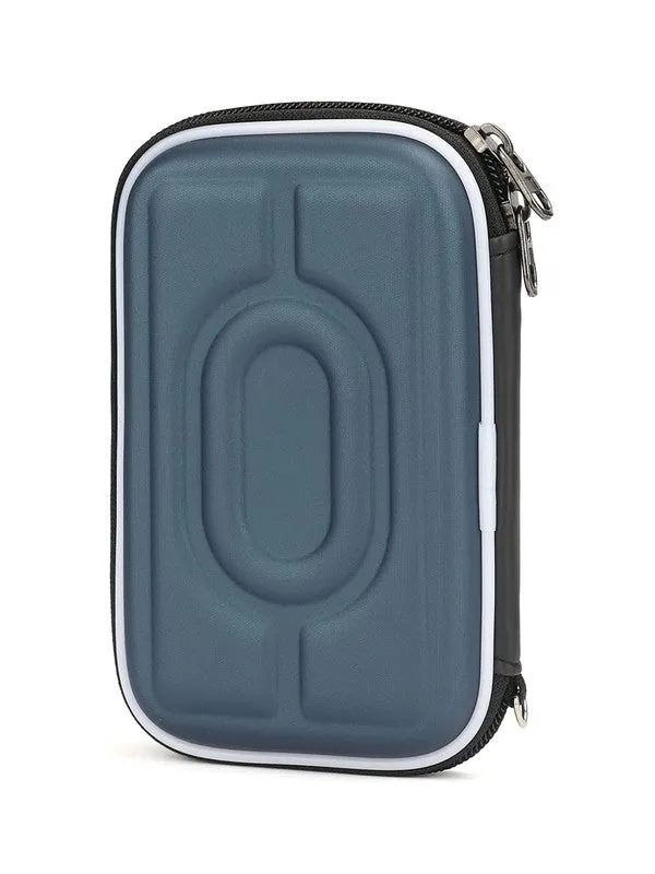 CoolBELL Travel Hard Disk Case - Multi-Pocket Organizer | 15.5x9.5x2.5 cm | Blue