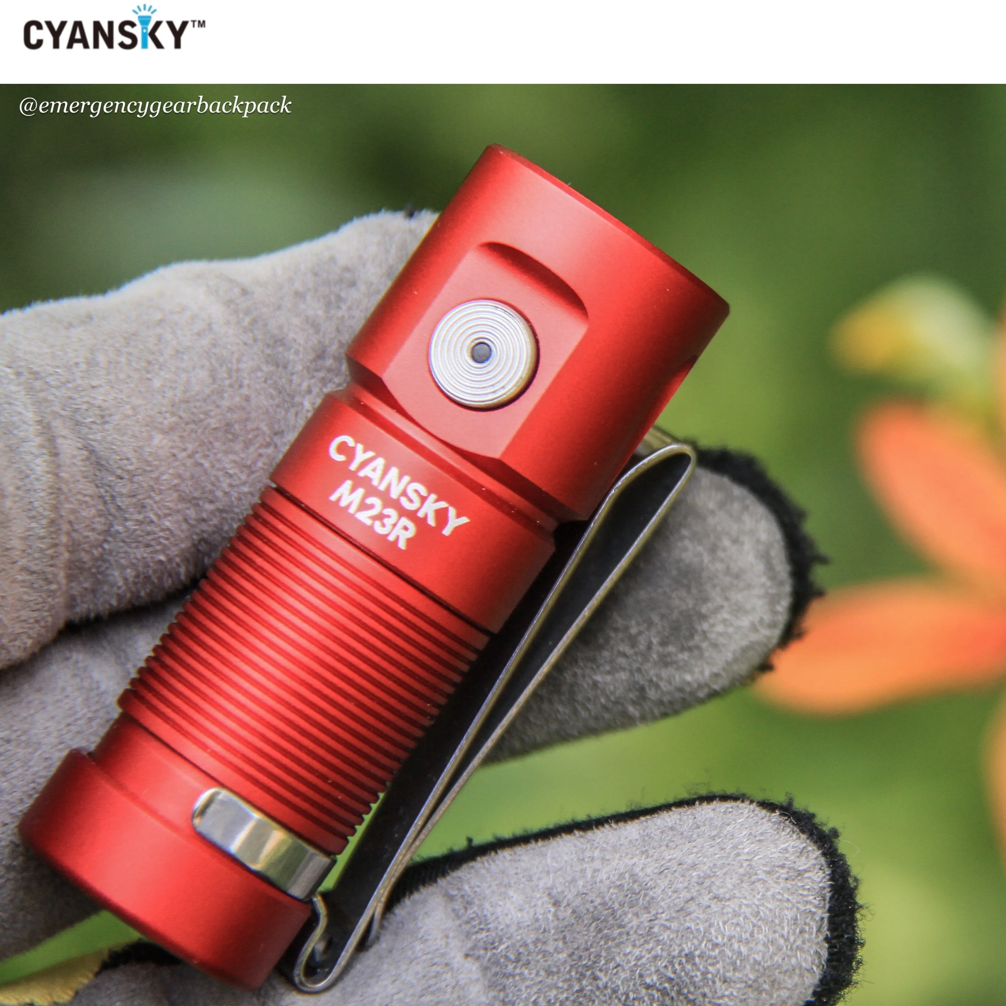Cyansky M23R HIgh Performannce EDC Flashlight 1200 Lumens 110M