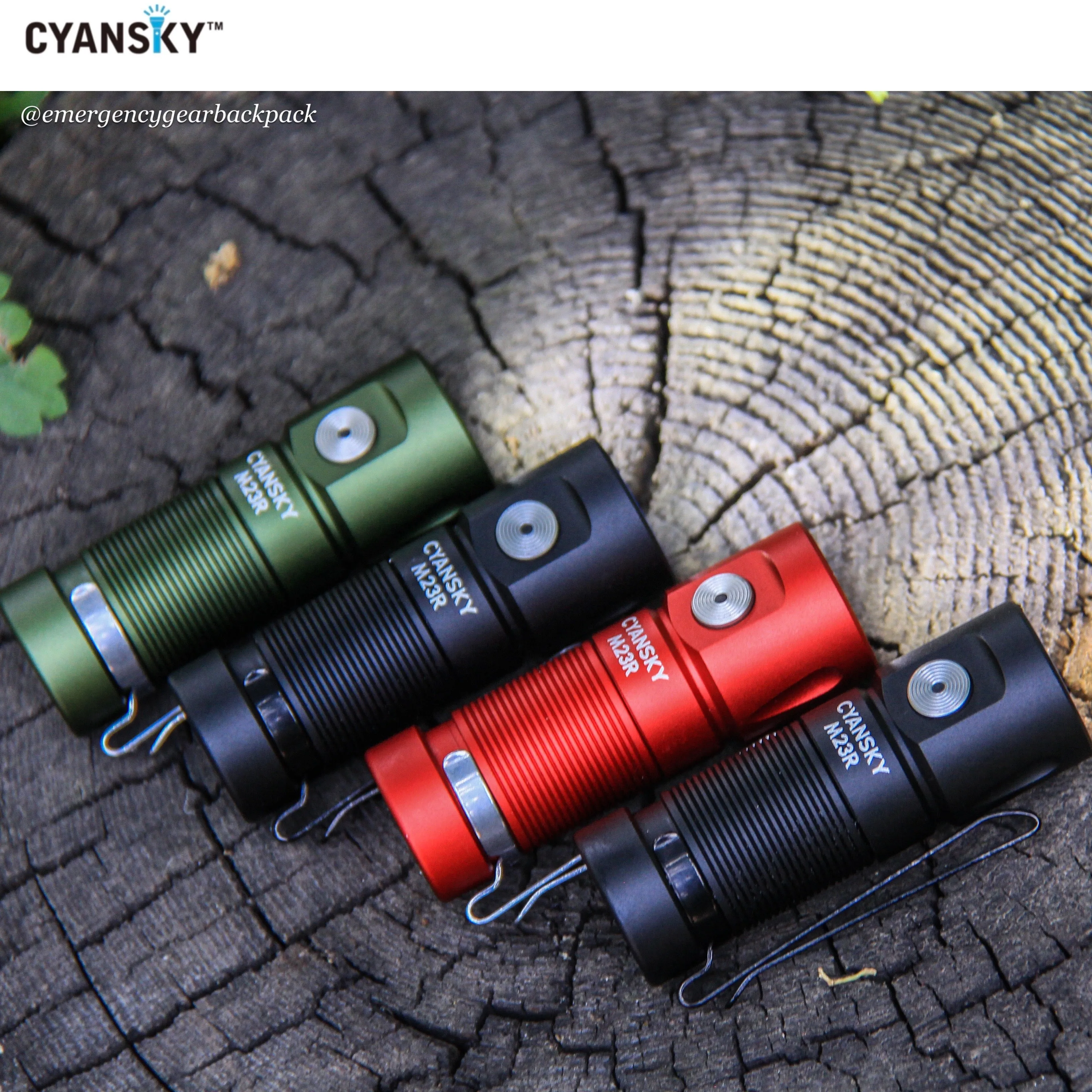 Cyansky M23R HIgh Performannce EDC Flashlight 1200 Lumens 110M