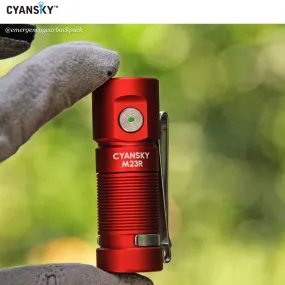 Cyansky M23R HIgh Performannce EDC Flashlight 1200 Lumens 110M