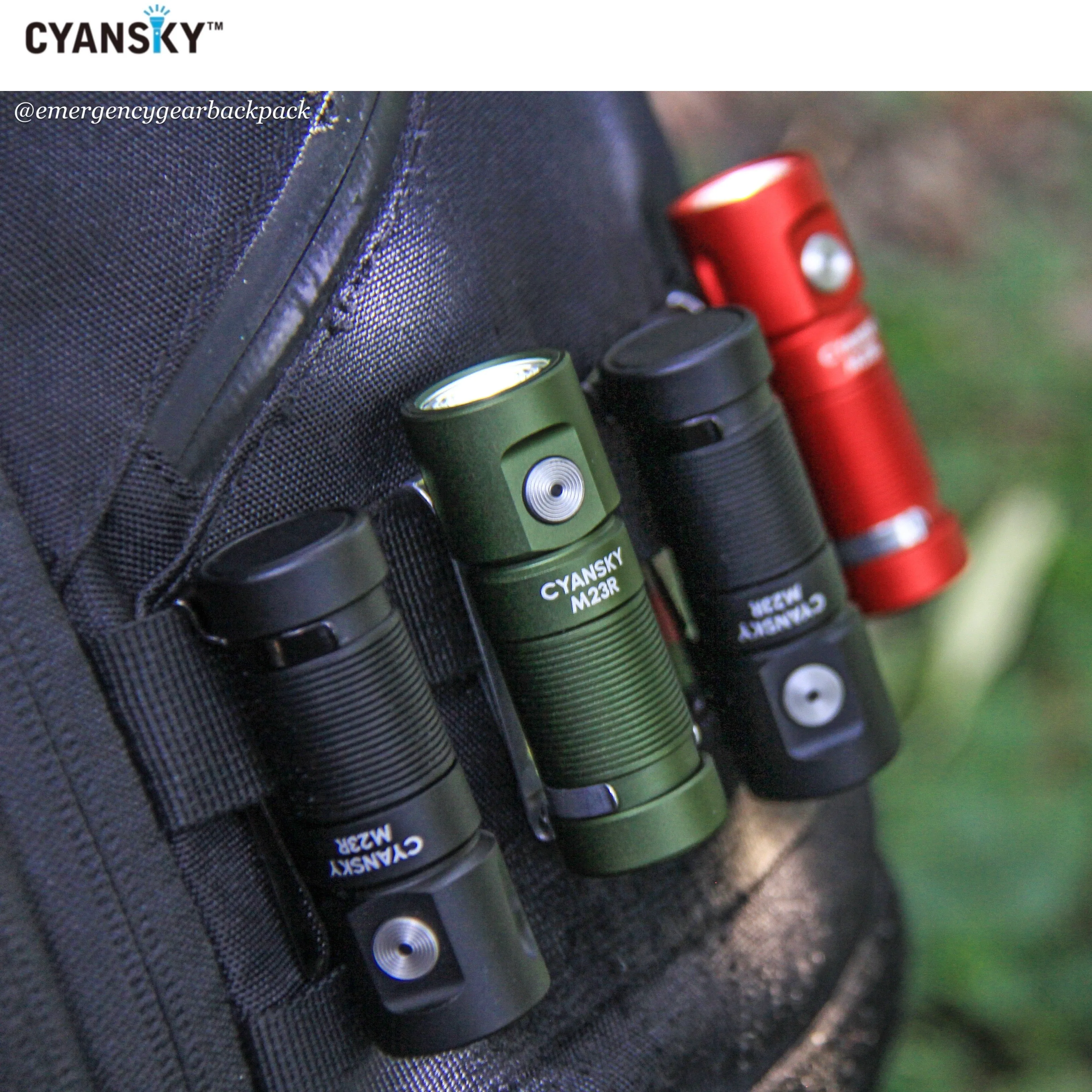 Cyansky M23R HIgh Performannce EDC Flashlight 1200 Lumens 110M