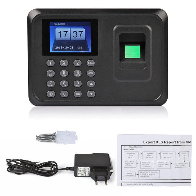 [Discontinued] New N-A6 Biometric Fingerprint Time Attendance Clock, USB Communication