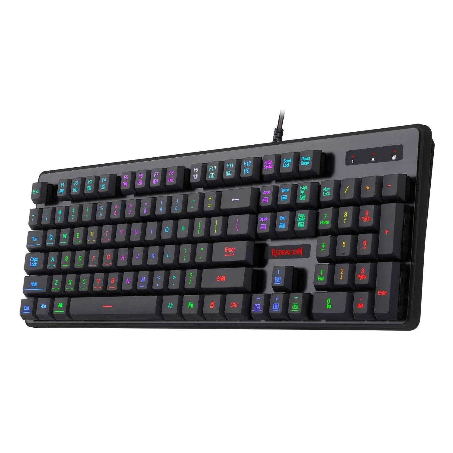 DYAUS PRO K509-1 :- 104 Keys RGB Wired Keyboard without side LED (Mechanical Feel)