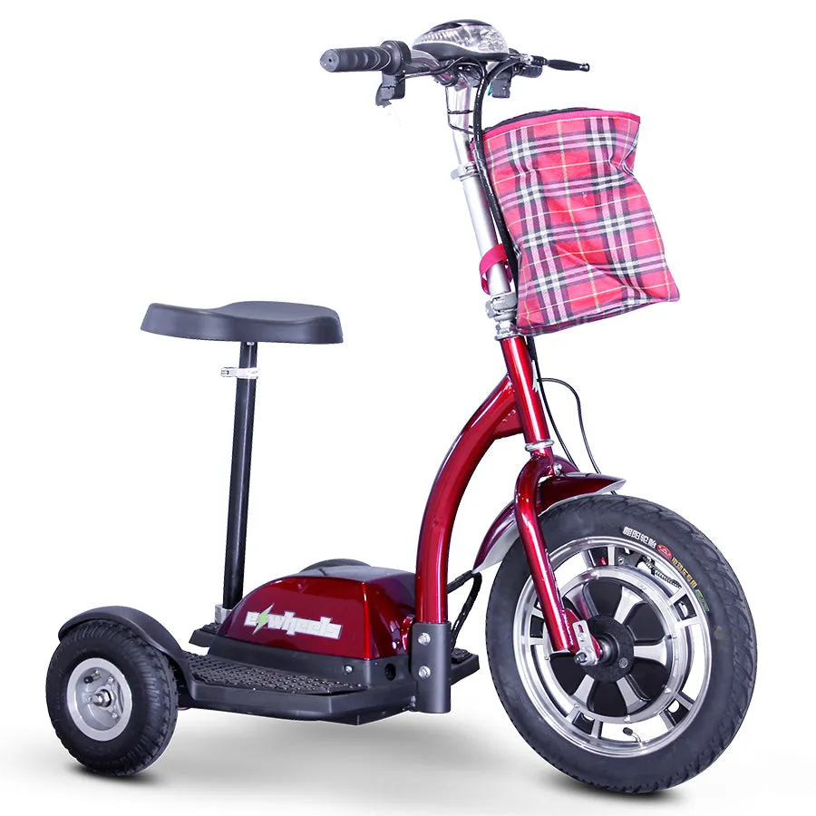 E-Wheels EW-18 Stand-N-Ride - 3-Wheel Moped Electric Mobility Scooter - Top Speed 15mph - 350W