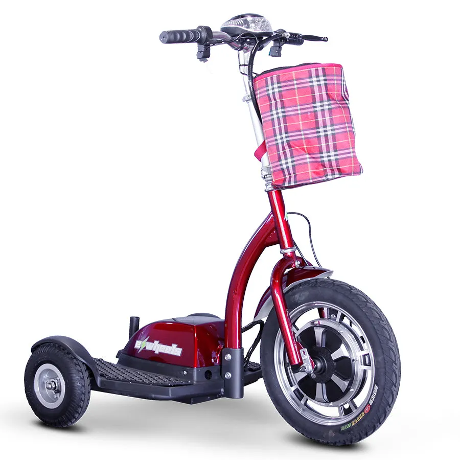 E-Wheels EW-18 Stand-N-Ride - 3-Wheel Moped Electric Mobility Scooter - Top Speed 15mph - 350W