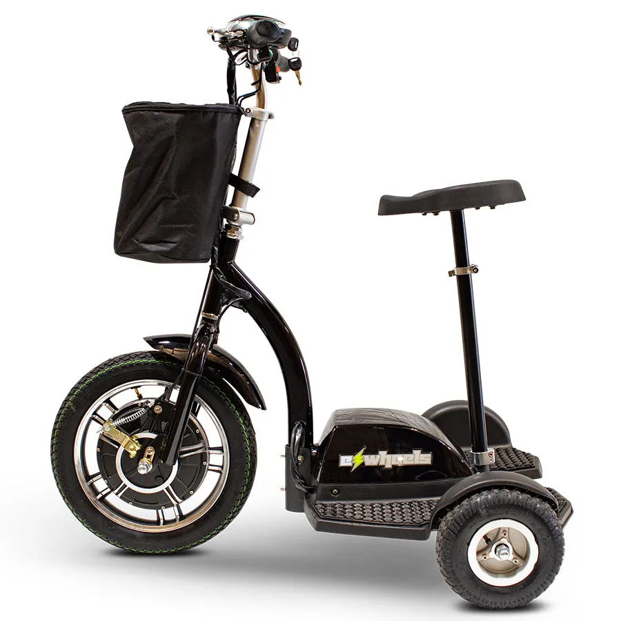 E-Wheels EW-18 Stand-N-Ride - 3-Wheel Moped Electric Mobility Scooter - Top Speed 15mph - 350W