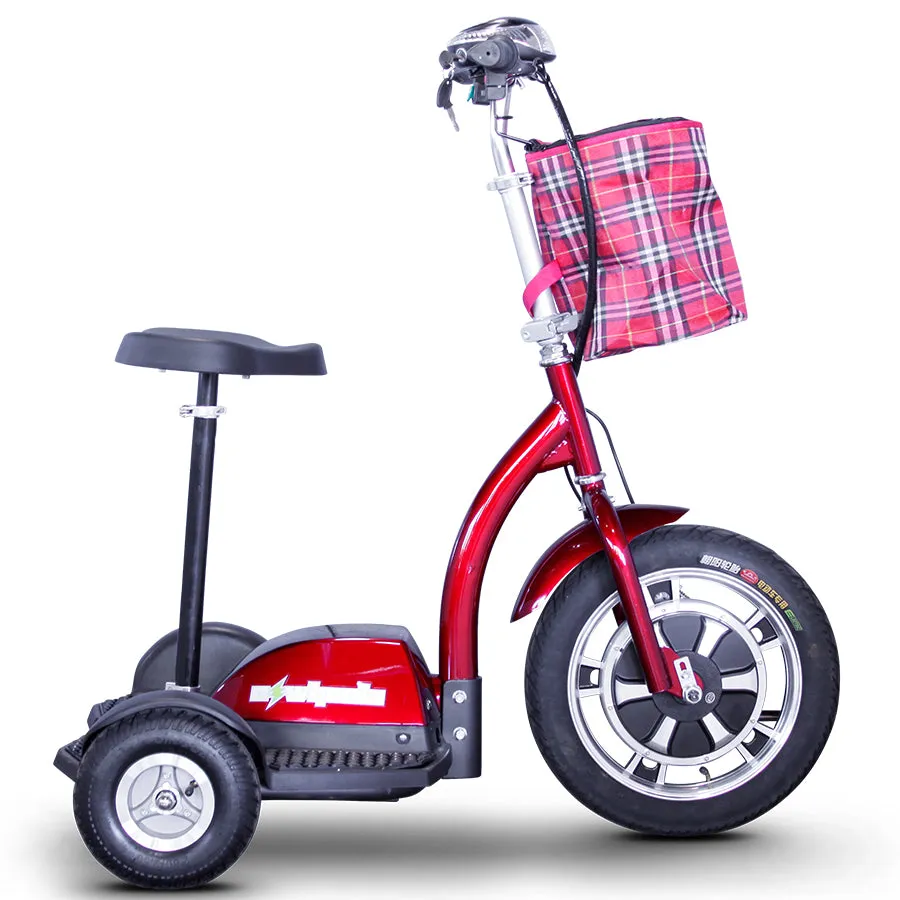 E-Wheels EW-18 Stand-N-Ride - 3-Wheel Moped Electric Mobility Scooter - Top Speed 15mph - 350W