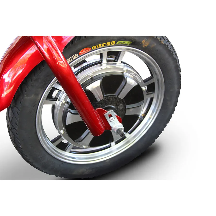 E-Wheels EW-18 Stand-N-Ride - 3-Wheel Moped Electric Mobility Scooter - Top Speed 15mph - 350W