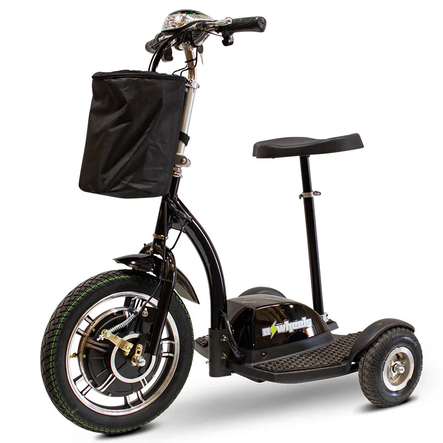 E-Wheels EW-18 Stand-N-Ride - 3-Wheel Moped Electric Mobility Scooter - Top Speed 15mph - 350W