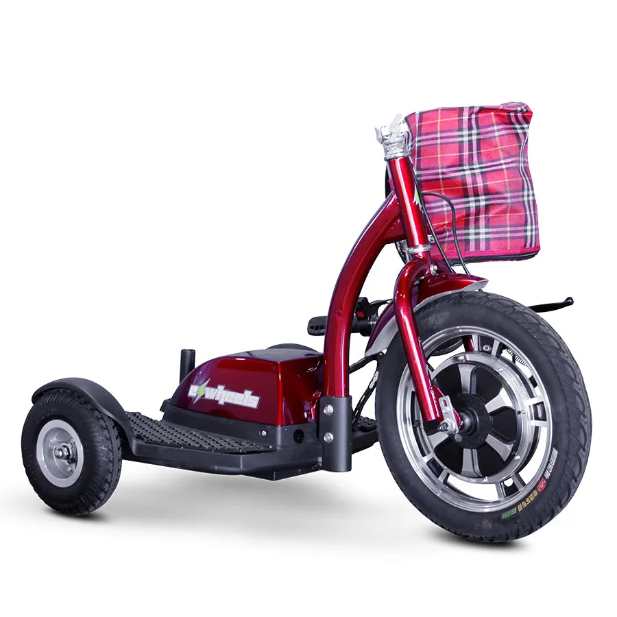 E-Wheels EW-18 Stand-N-Ride - 3-Wheel Moped Electric Mobility Scooter - Top Speed 15mph - 350W