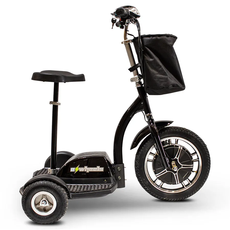 E-Wheels EW-18 Stand-N-Ride - 3-Wheel Moped Electric Mobility Scooter - Top Speed 15mph - 350W