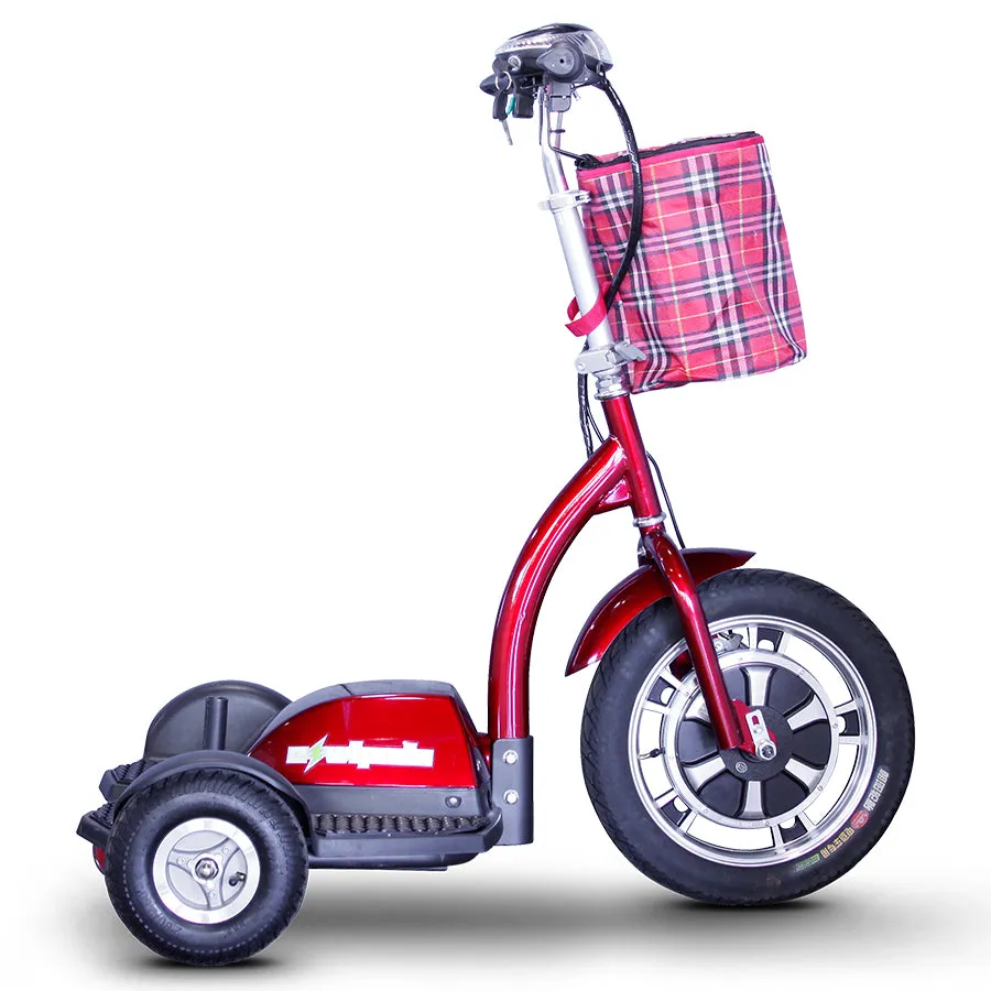 E-Wheels EW-18 Stand-N-Ride - 3-Wheel Moped Electric Mobility Scooter - Top Speed 15mph - 350W