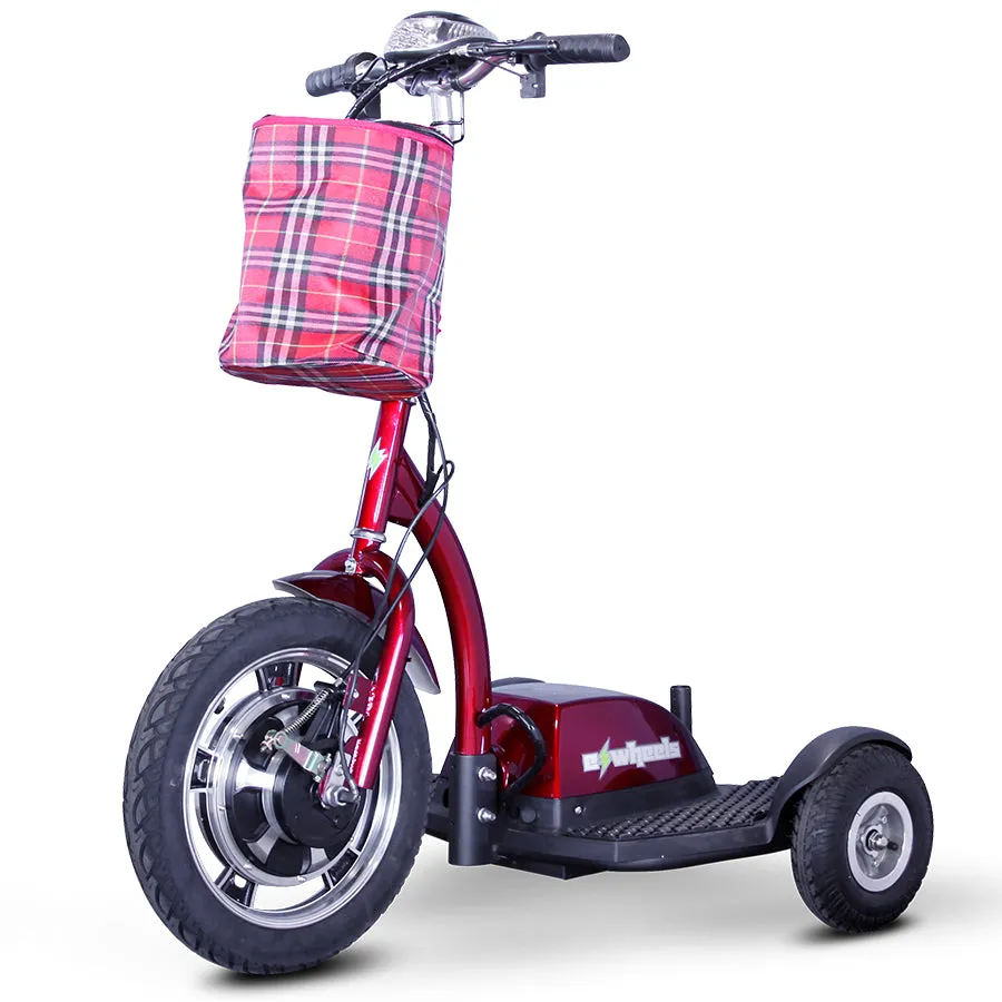 E-Wheels EW-18 Stand-N-Ride - 3-Wheel Moped Electric Mobility Scooter - Top Speed 15mph - 350W