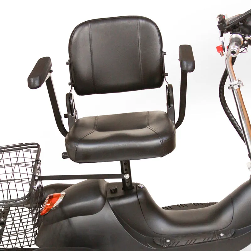 E-Wheels EW-20 - 3-Wheel Sporty Electric Mobility Scooter - Top Speed 15mph - 500W