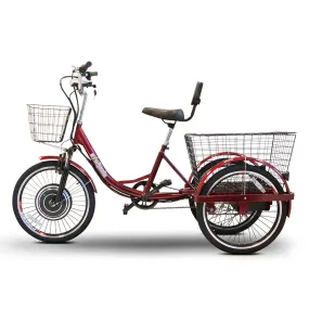 E-Wheels EW-29 - 3-Wheel Electric Mobility Tricycle with Electric or Pedal Option - Top Speed 15mph - 500W