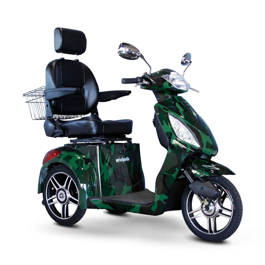 E-Wheels EW-36 - Wide Body 3-Wheel Electric Mobility Scooter - Top Speed 12mph - 500W