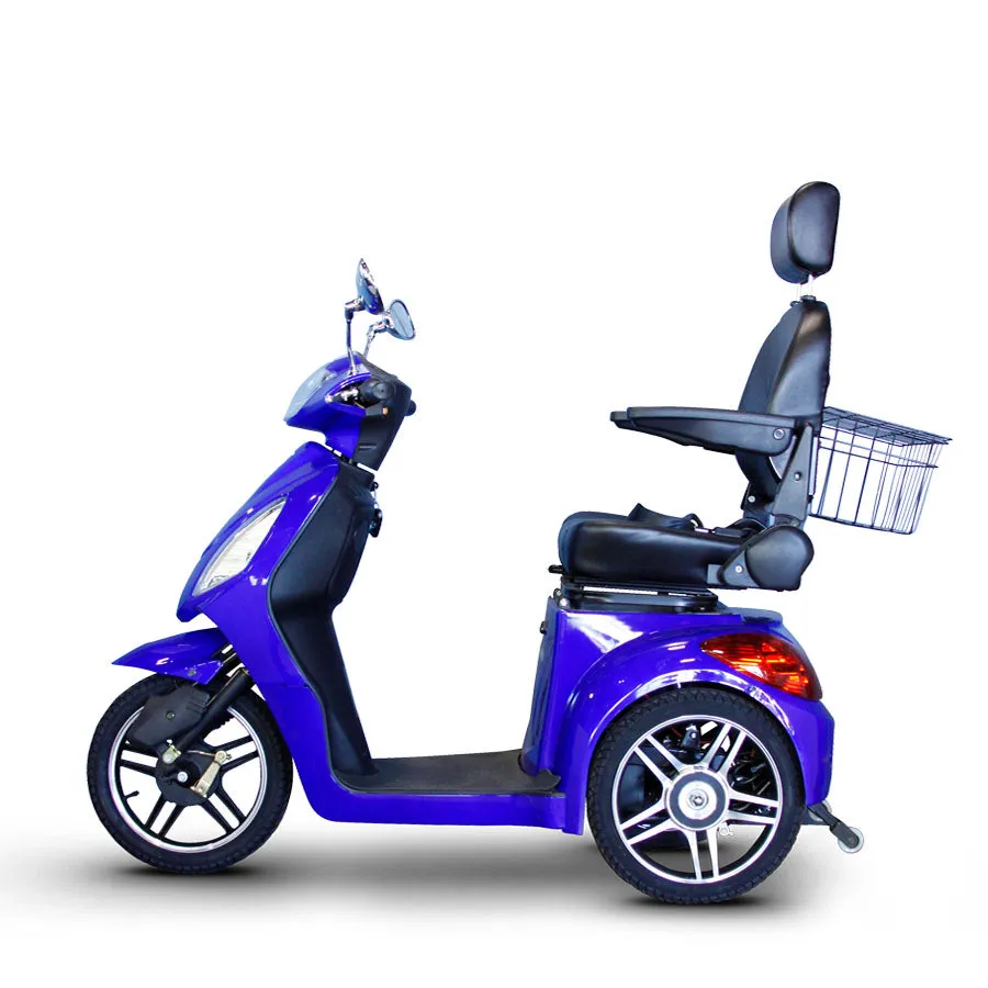 E-Wheels EW-36 - Wide Body 3-Wheel Electric Mobility Scooter - Top Speed 12mph - 500W