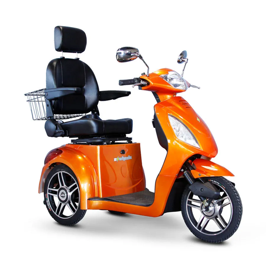 E-Wheels EW-36 - Wide Body 3-Wheel Electric Mobility Scooter - Top Speed 12mph - 500W