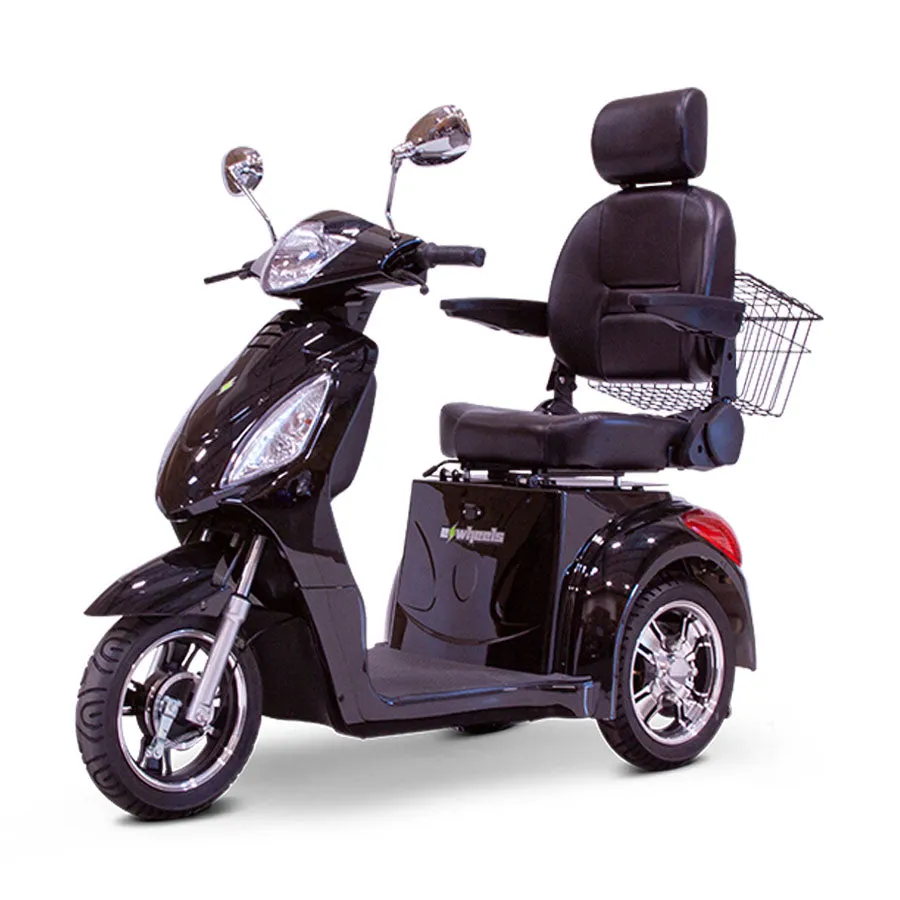 E-Wheels EW-36 - Wide Body 3-Wheel Electric Mobility Scooter - Top Speed 12mph - 500W