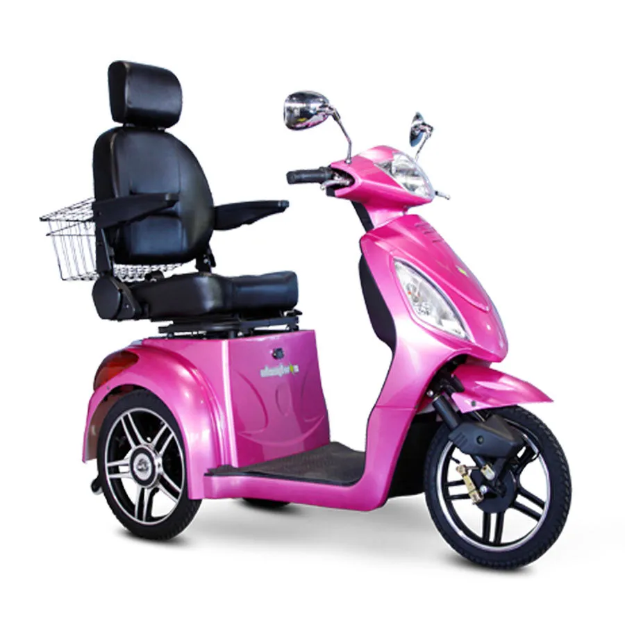 E-Wheels EW-36 - Wide Body 3-Wheel Electric Mobility Scooter - Top Speed 12mph - 500W