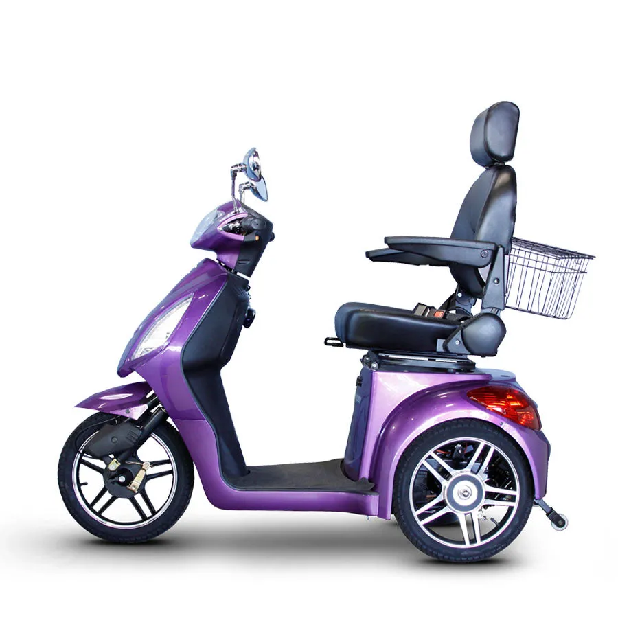 E-Wheels EW-36 - Wide Body 3-Wheel Electric Mobility Scooter - Top Speed 12mph - 500W